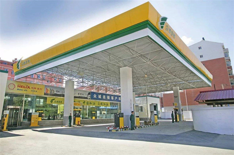 株洲加气站钢结构网架案例7